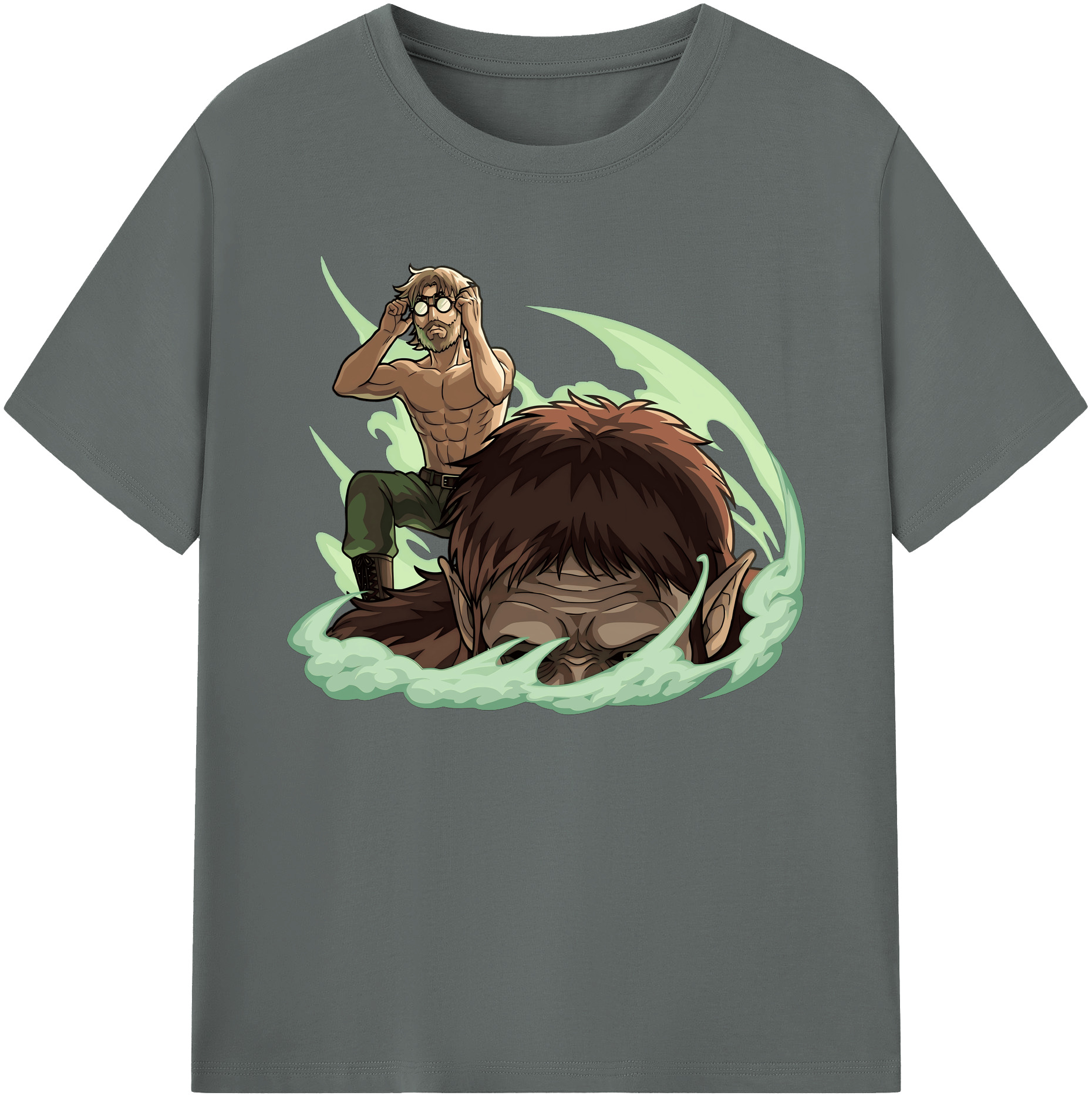 （画像用） 進撃の巨人 Attack on Titan 綿100％ メンズ半袖Tシャツ｜肌触りやわらか＆通気性